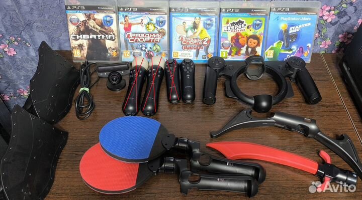 PS Move.PS3 Camera.PS Navigation.Racing Wheel.Диск