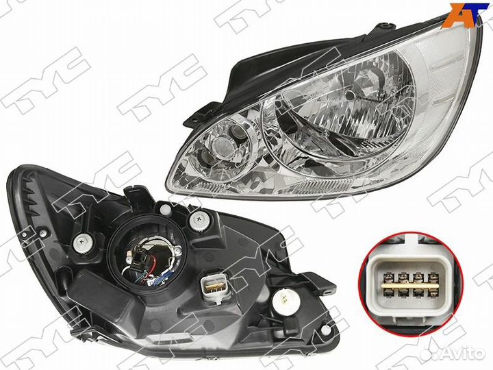 Фара hyundai getz 05-10 LH