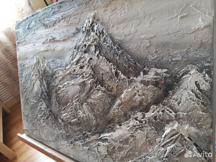 Интерьерная картина текстурная горы