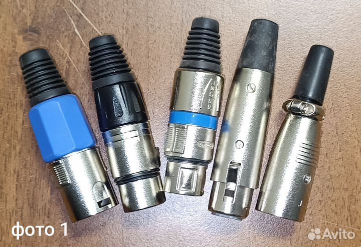 Акустические разъёмы XLR Jack RCA speakon