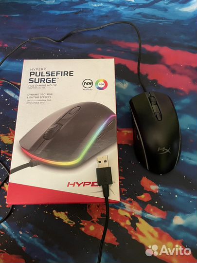Игровая мышь hyperx pulsefire surge rgb