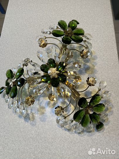 Люстра хрустальная бу