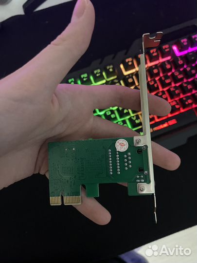 Новая сетевая карта PCI-E 1000 Мбит/сек