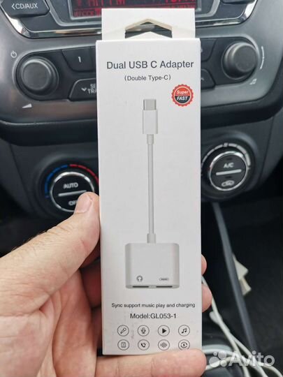 Переходник с type-c на 3.5 Jack Adapter