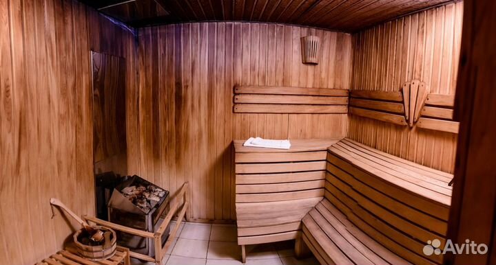 Баня сауна с бассейном