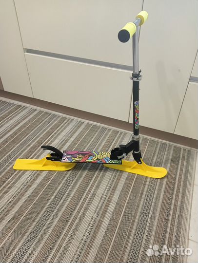 Самокат снегокат 2 в 1