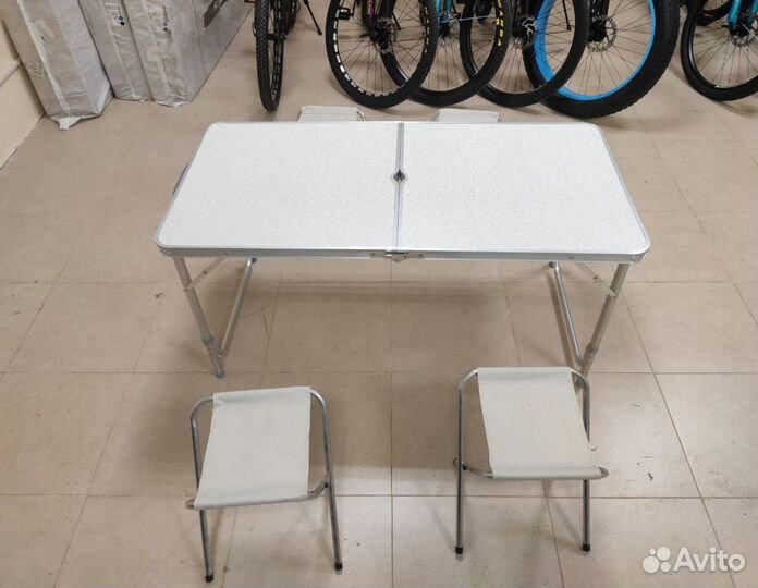 Стол для пикника 4 стула раскладной