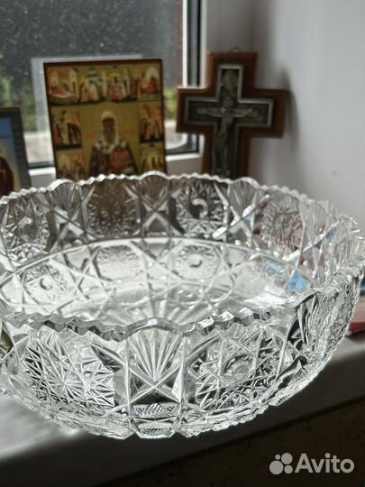 Хрустальная ваза