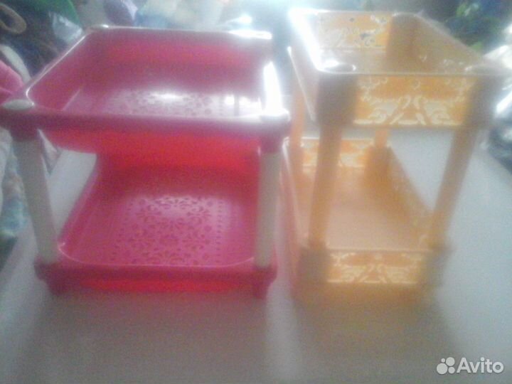 Полочка - этажерка розовая