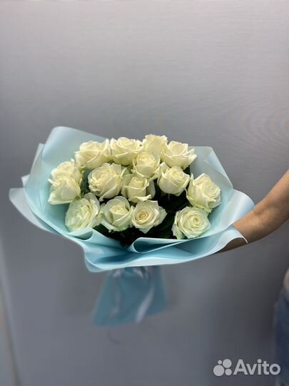 Букет белых роз