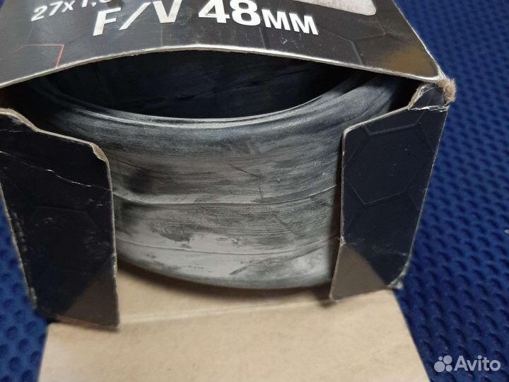 Велокамера 27.5 С нипелем и колпачком новая в упак