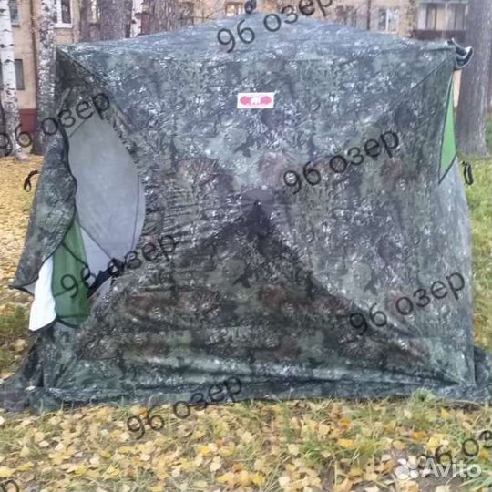 Палатка куб 4 Медведь зима лето + накидка