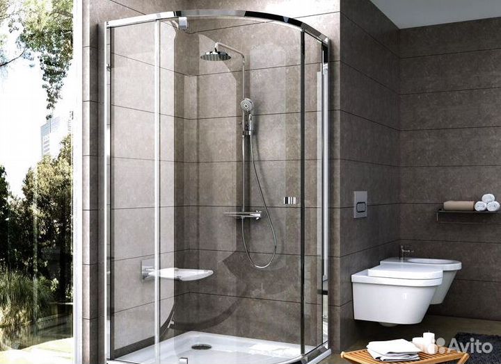 Кабина из стекла