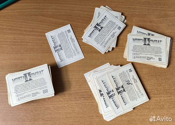 Мортал Комбат 2 Panini наклейки