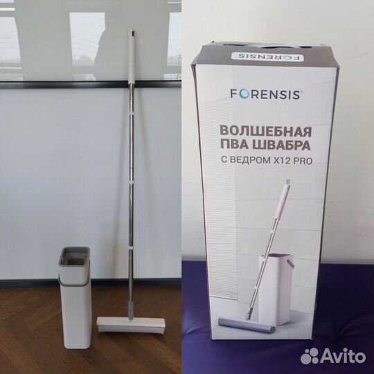 Швабра с ведром и отжимом новая
