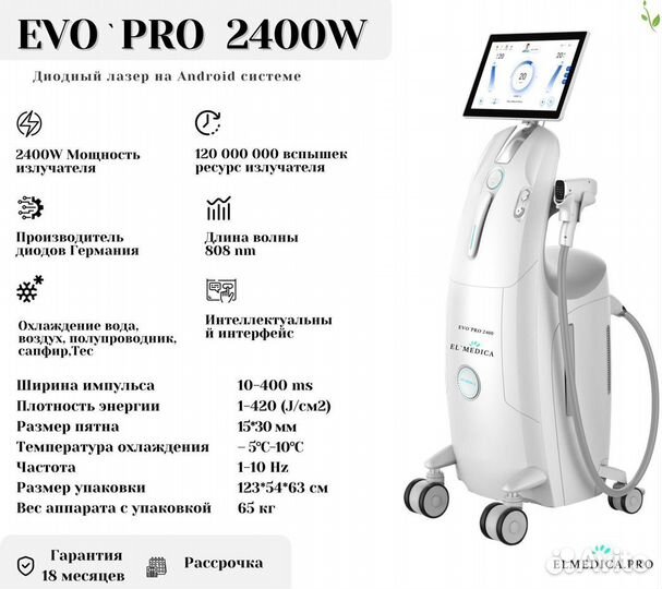 Диодный лазер Evo’Pro 2400w
