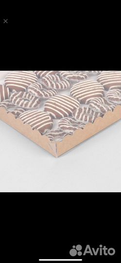 Коробка с крышкой PVC крафт 23,5х30х3 см