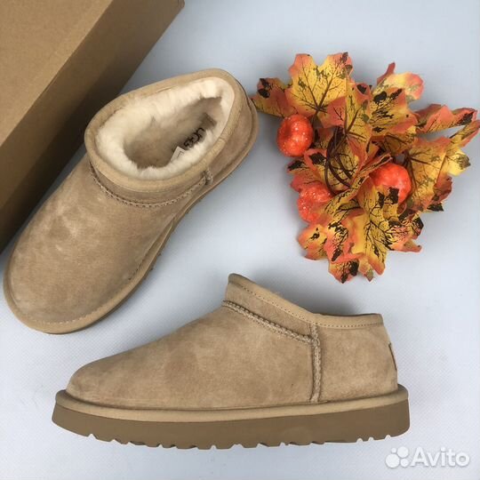 Угги слипоны женские Ugg Ultra Mini Tasman Sand