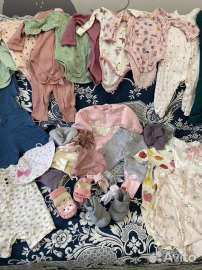 Детские вещи пакетом 68 74 на девочку