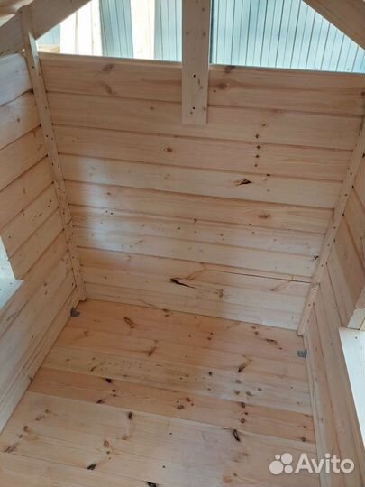 Детский деревянный домик игровой