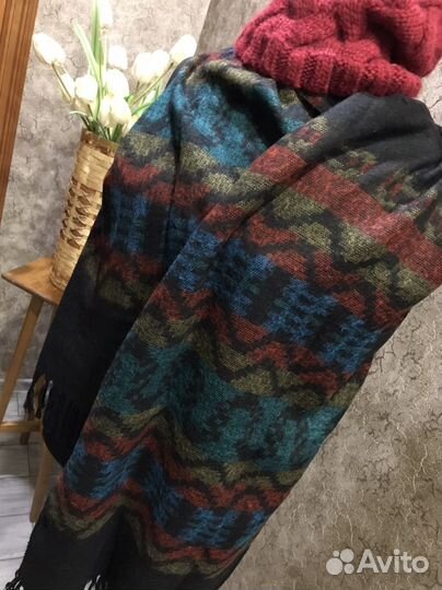 Шарф палантин теплый