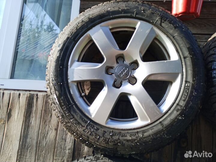 Литые диски + Зимние шины шипов 235/55 R17