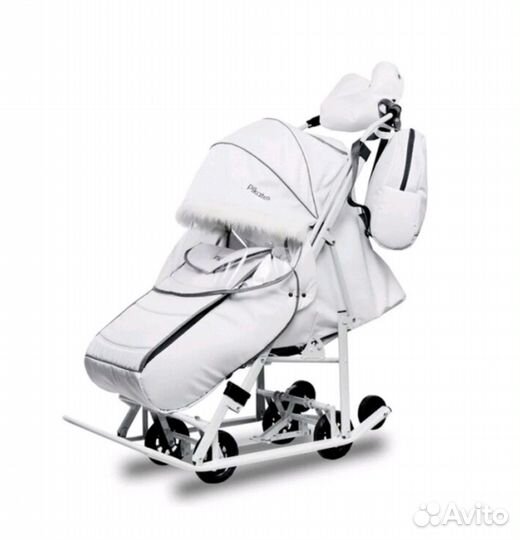 Санки-коляска,зимние на колесах Pikate 