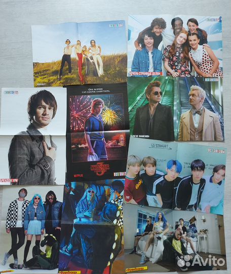 Плакаты постеры из журнала Все Звезды