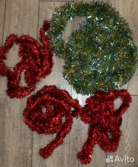 Елочная мишура новогодняя