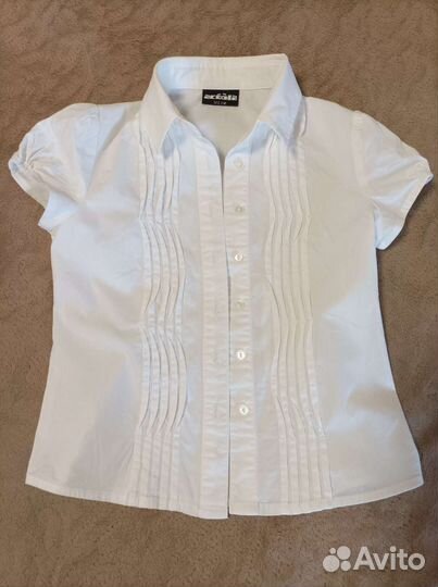 Блузка школьная белая 122