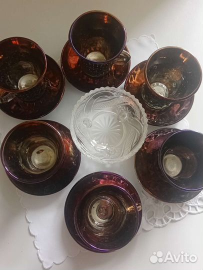 Чайный сервиз стеклянный, СССР