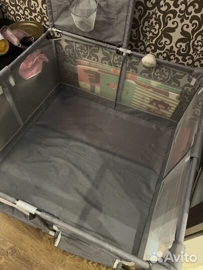 Манеж детский с кольцом ддя баскетбола