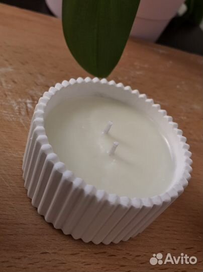 Свечи из соевого воска в шкатулке