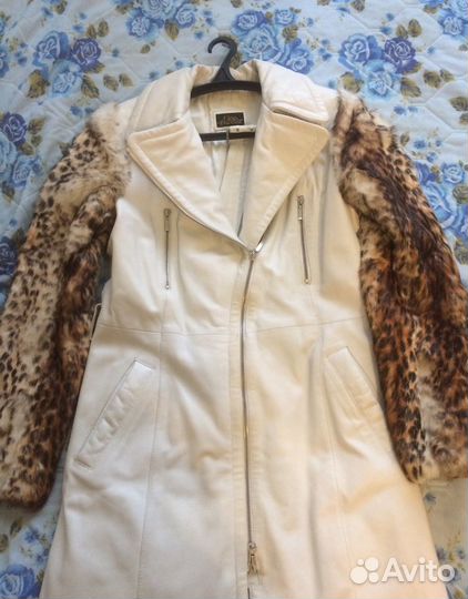 Плащ кожаный