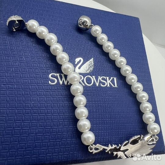 Браслет Swarovski перышко