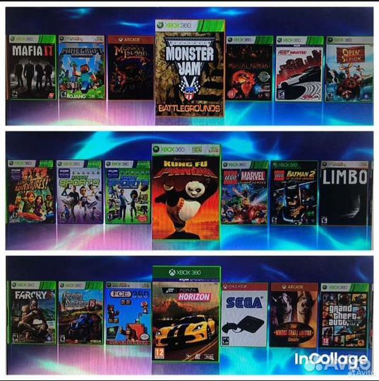 Xbox 360 slim freeboot 70 игр