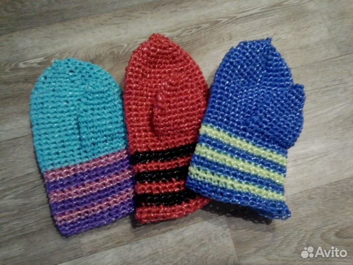 Мочалки ручной вязки