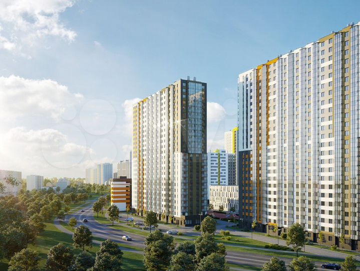 1-к. квартира, 31,1 м², 22/24 эт.
