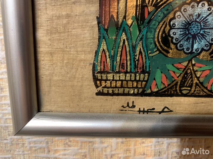 Египетский папирус картина в стекле