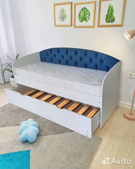 Кровать трансформер от 2х лет лдсп мягк спинка