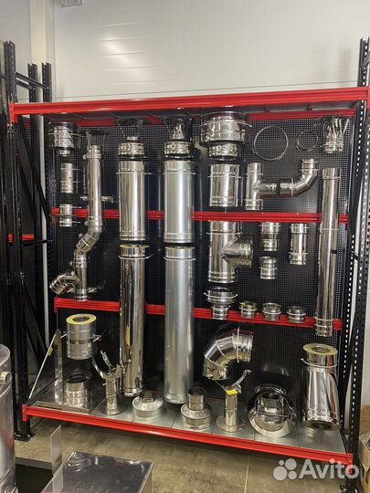 Сэндвич-труба 1,0м, ф 115х200, нерж/нерж, 1,0/0,5