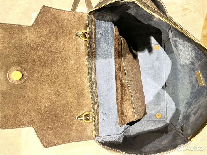 Сумка Celine Belt оригинал темно-коричневая