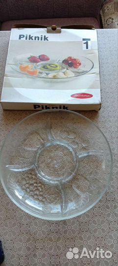 Менажница стеклянная