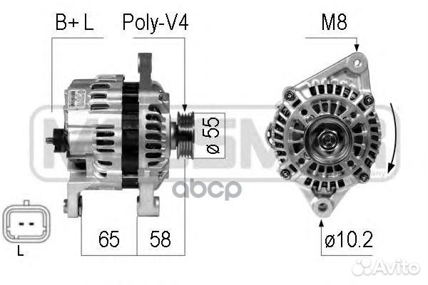 Генератор renault logan 1.6 10- 210710 Era