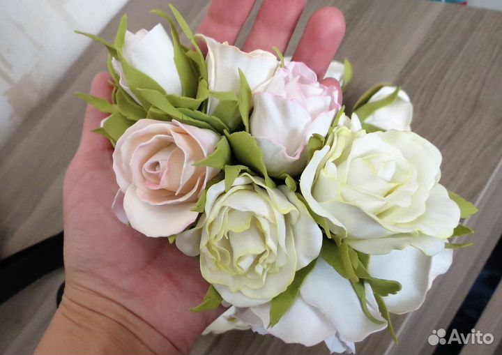 Цветочный рай. Обруч -веночек цветочный для волос