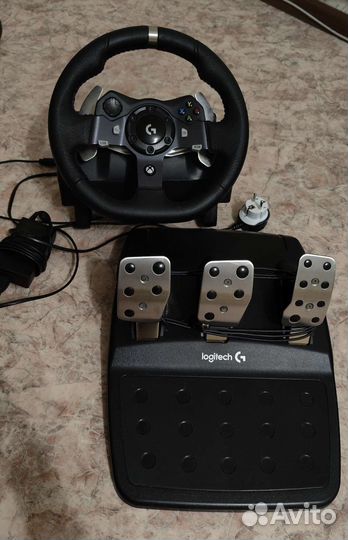Руль logitech g920 с педалями