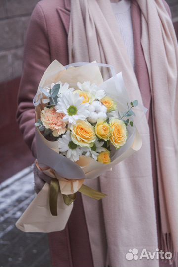 Букет цветов на 14 февраля яркий