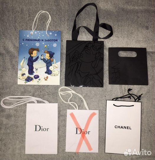 Пакеты брендовые, сумки, коробка Dior