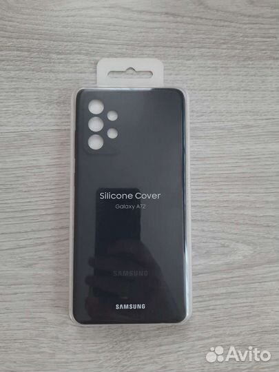 Оригинальный силиконовый чехол Samsung A72