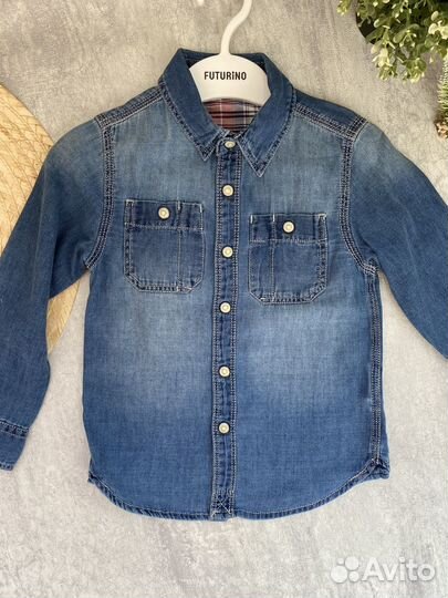 Джинсовая рубашка 104